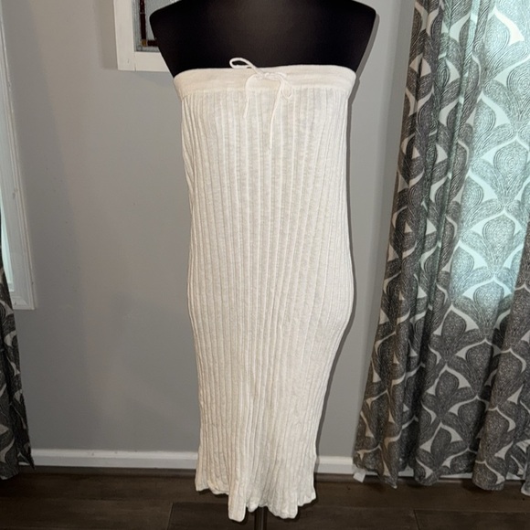Free People Beach Lightweight Rib Knit Drawstring Skirt SZ Small - Picture 9 of 12